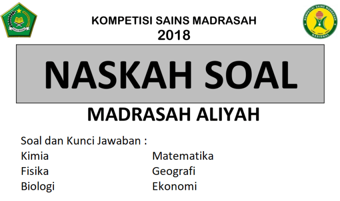 Soal ksm 2018